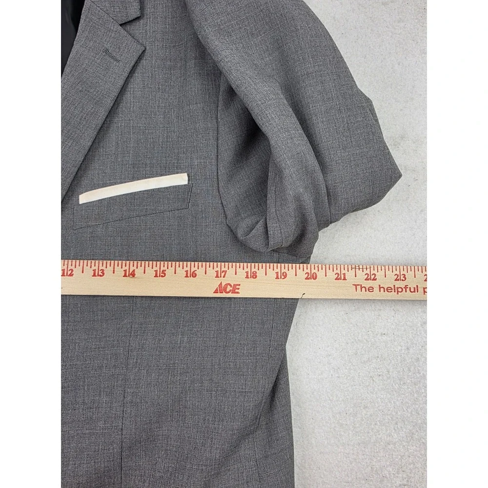 H&M Sport Coat Blazer‎ 40R Mens Dark Grey Suit Jacket Two Button Formal